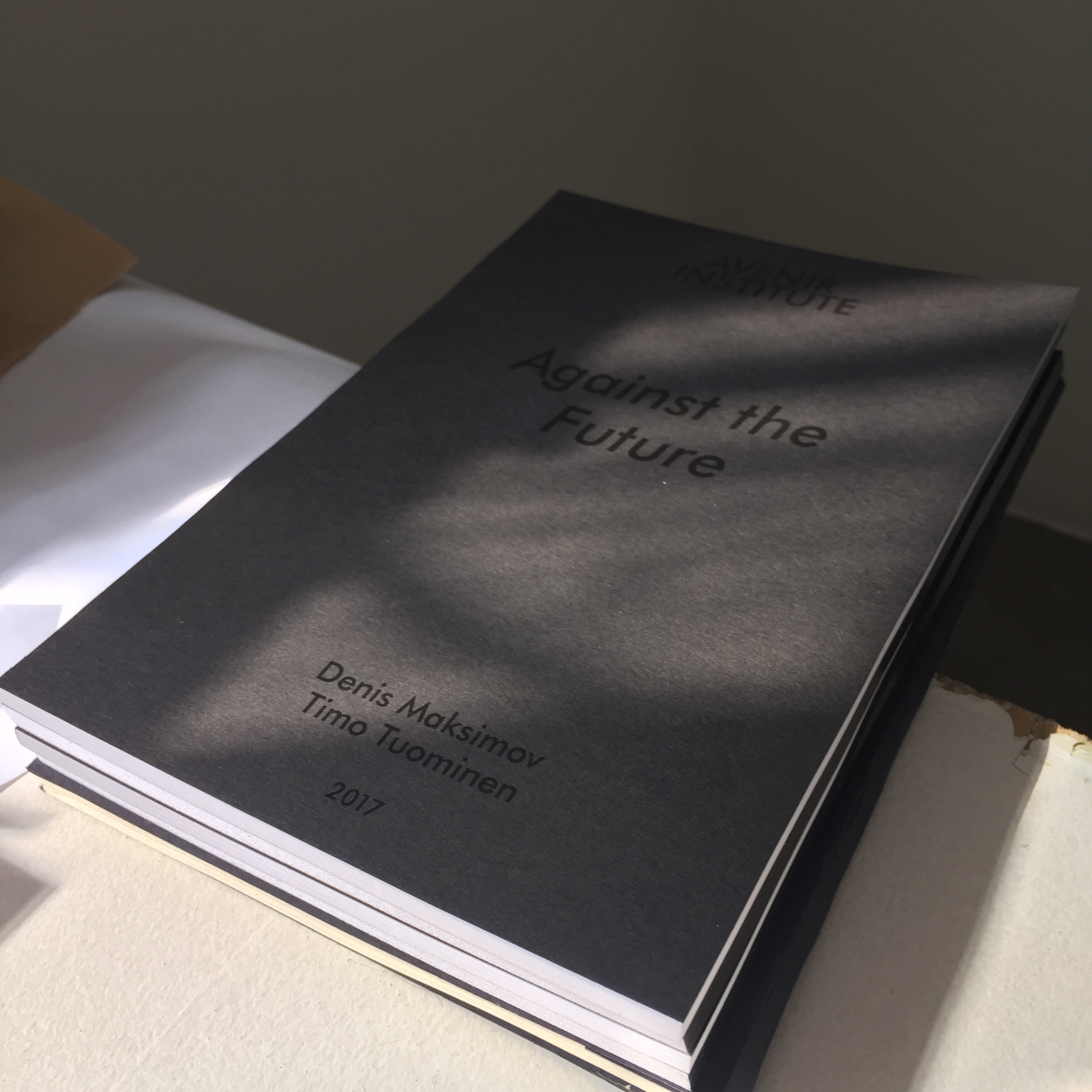 "Against the Future", publication (limited edition, signed), 2017