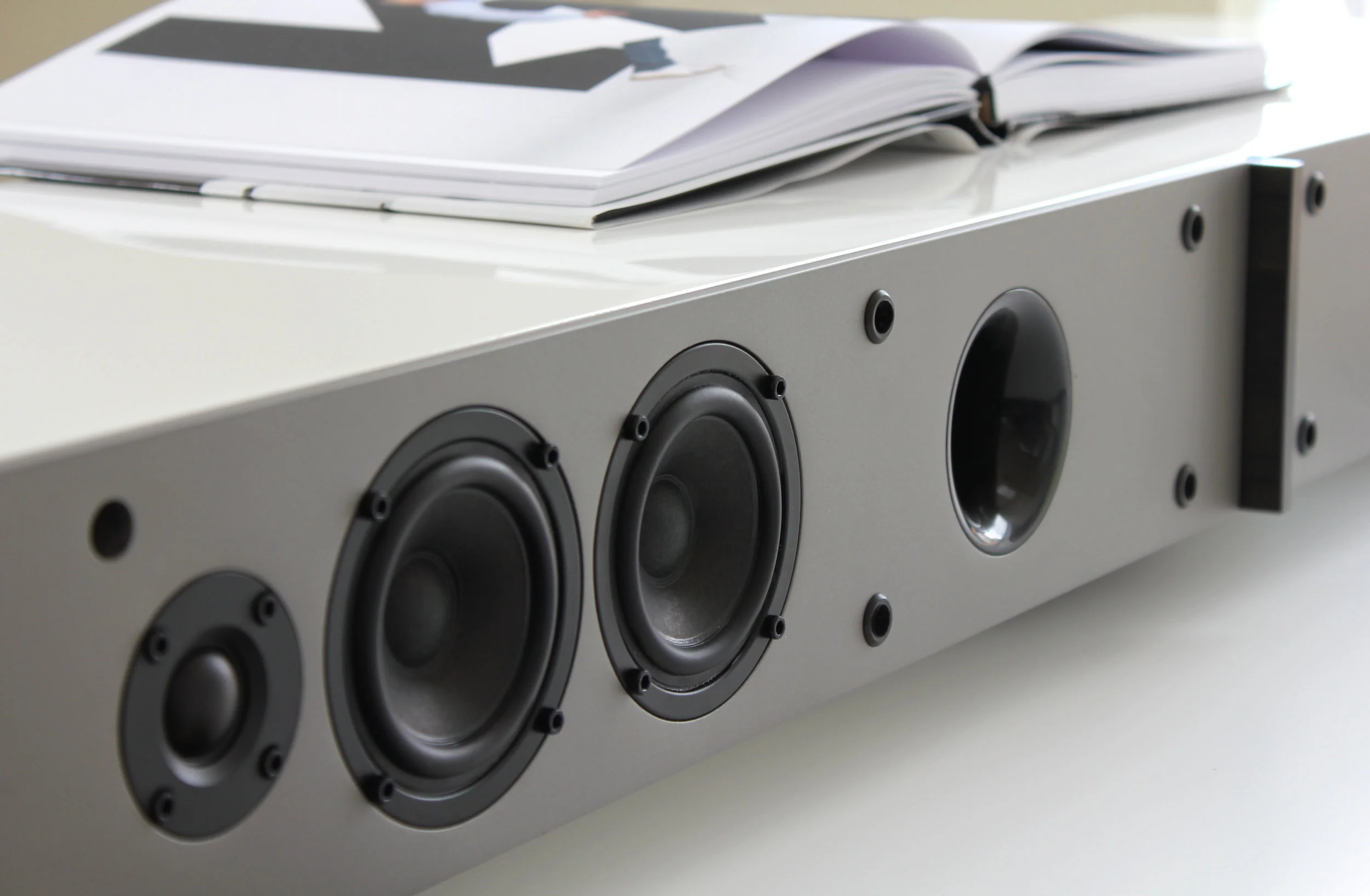 Metallic Sterling Grey on the baffles of ACTION, TT Grand and AIR