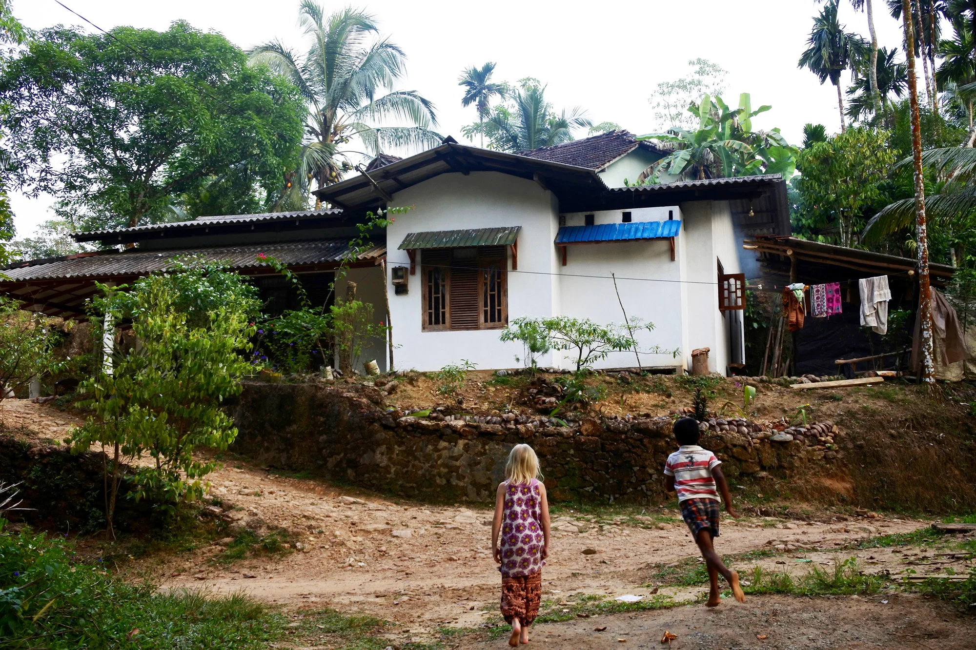 Katja's daughter in Neluwa, Sri Lanka