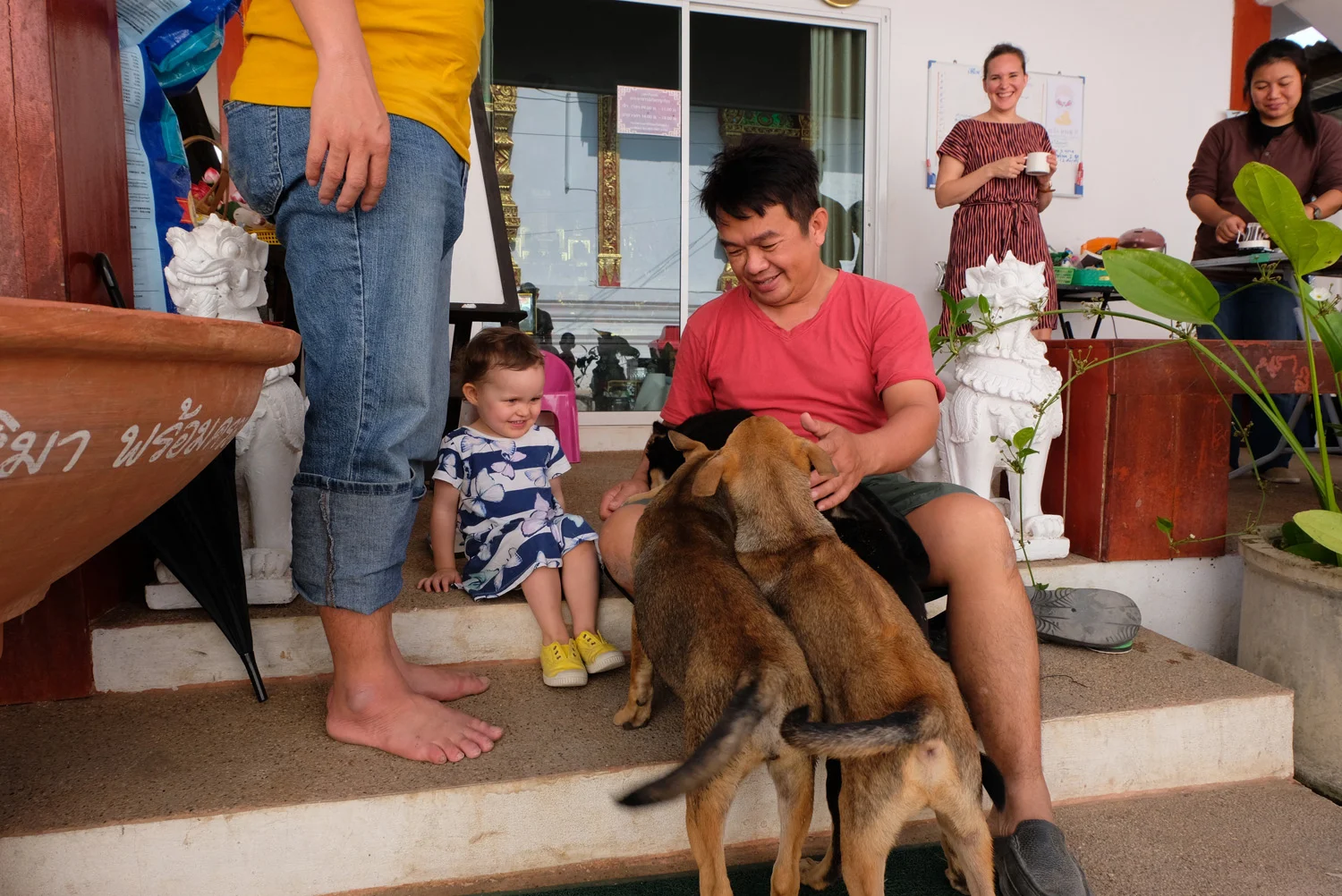 The daughter of Lauri and Duara co-founder Annika in Tung Lakorn, Thailand