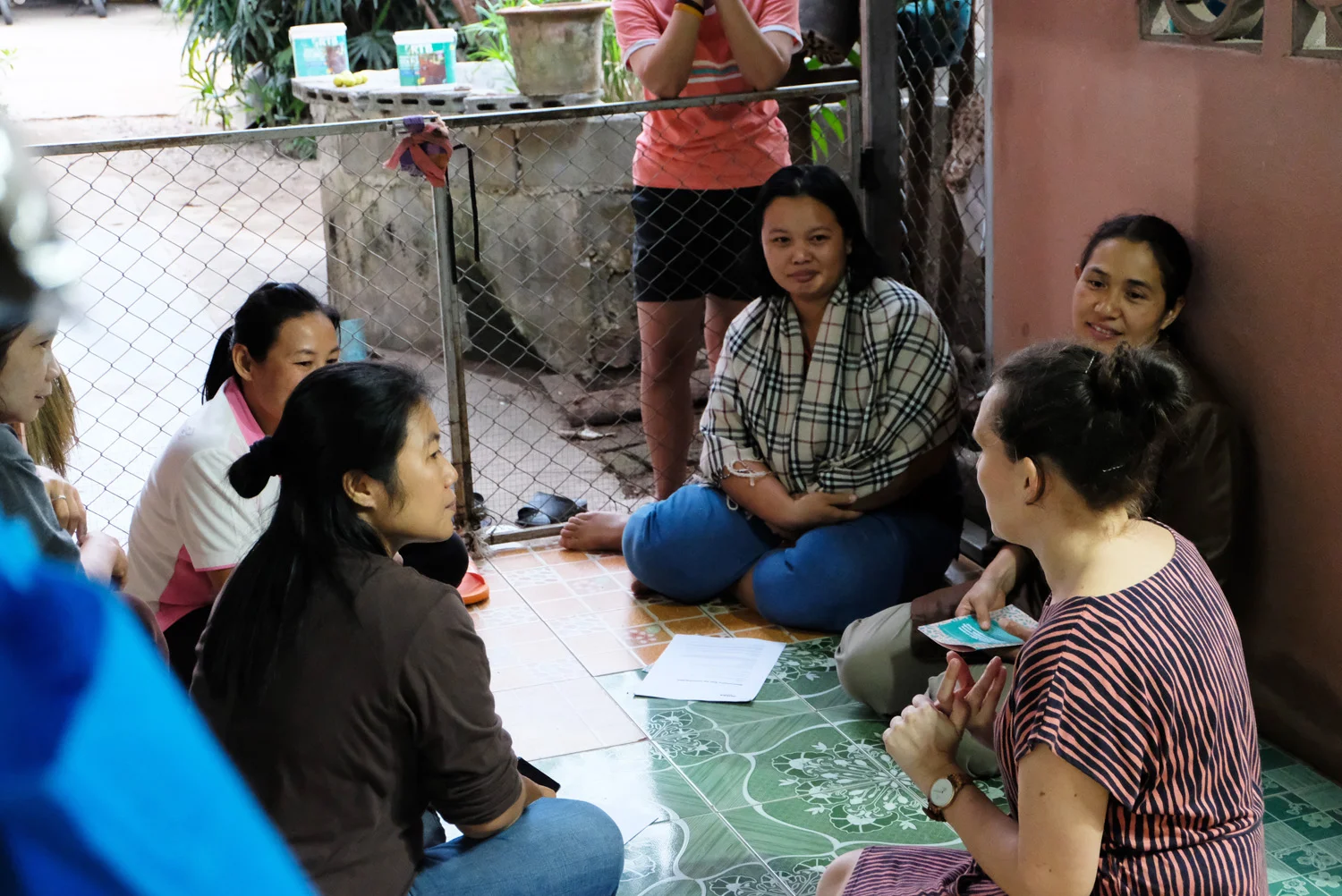 Discussing about Duara concept with local women who wish to become hosts in Tung Lakorn village , Northern Thailand.