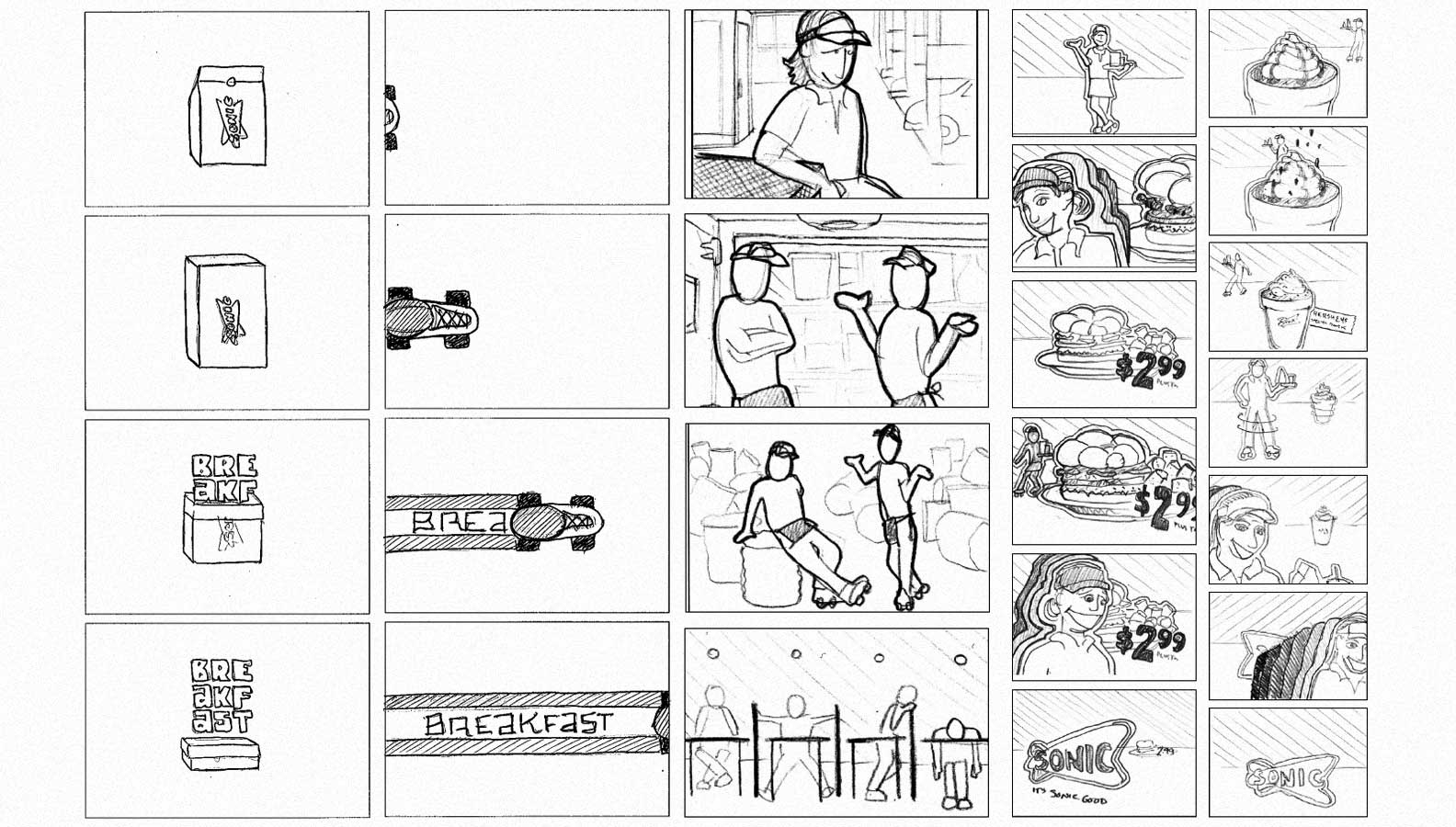 Sonic: storyboards
