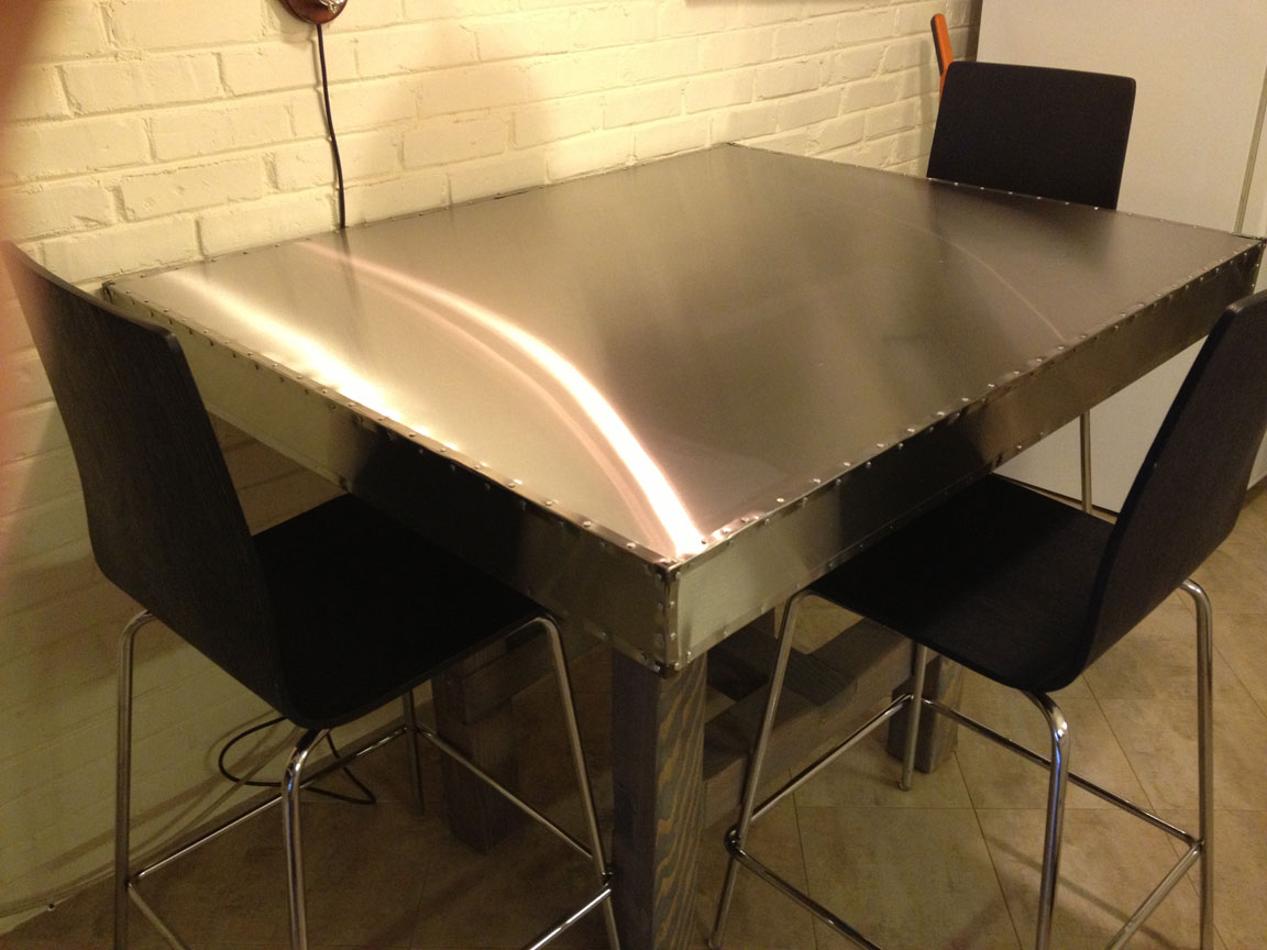 Kitchen Table: stainless