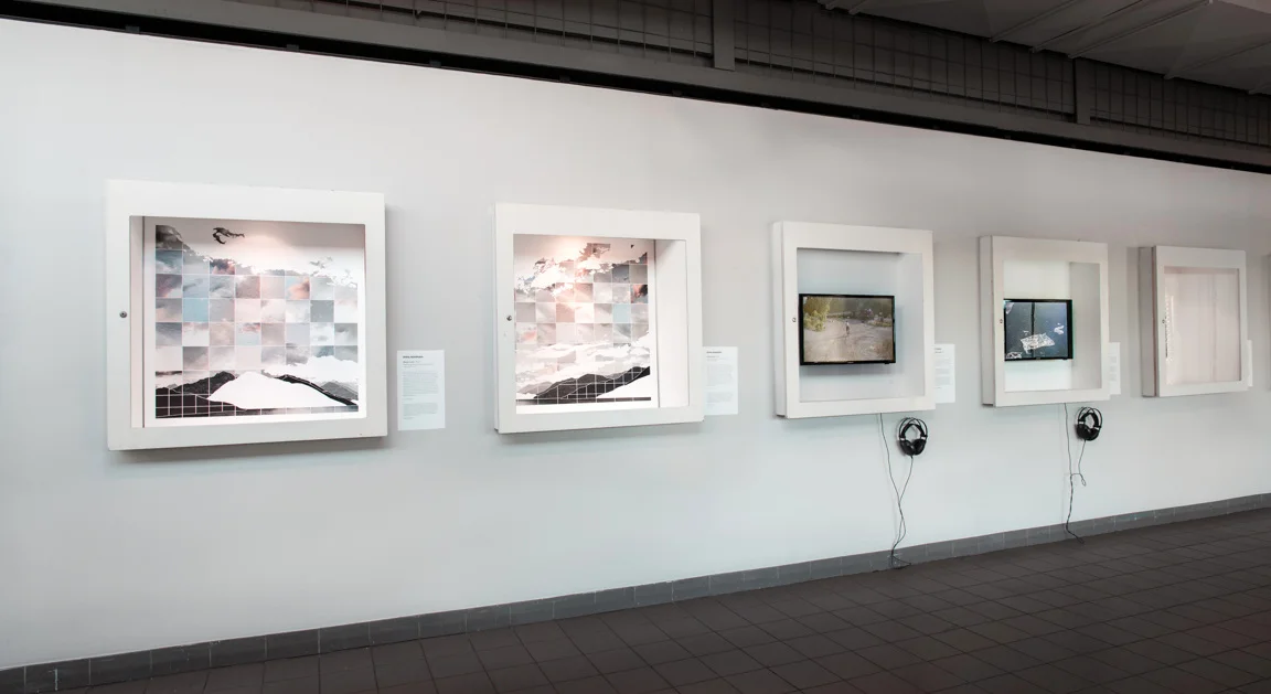   Past Stories, Present Sense ,  group exhibition co-curated with Suzanne Morrissette at Harbourfrount  Centre. Artworks by Emma Nishimura and David Cheung. June 20 - September 20, 2015. Photo by Thomas Blanchard. 