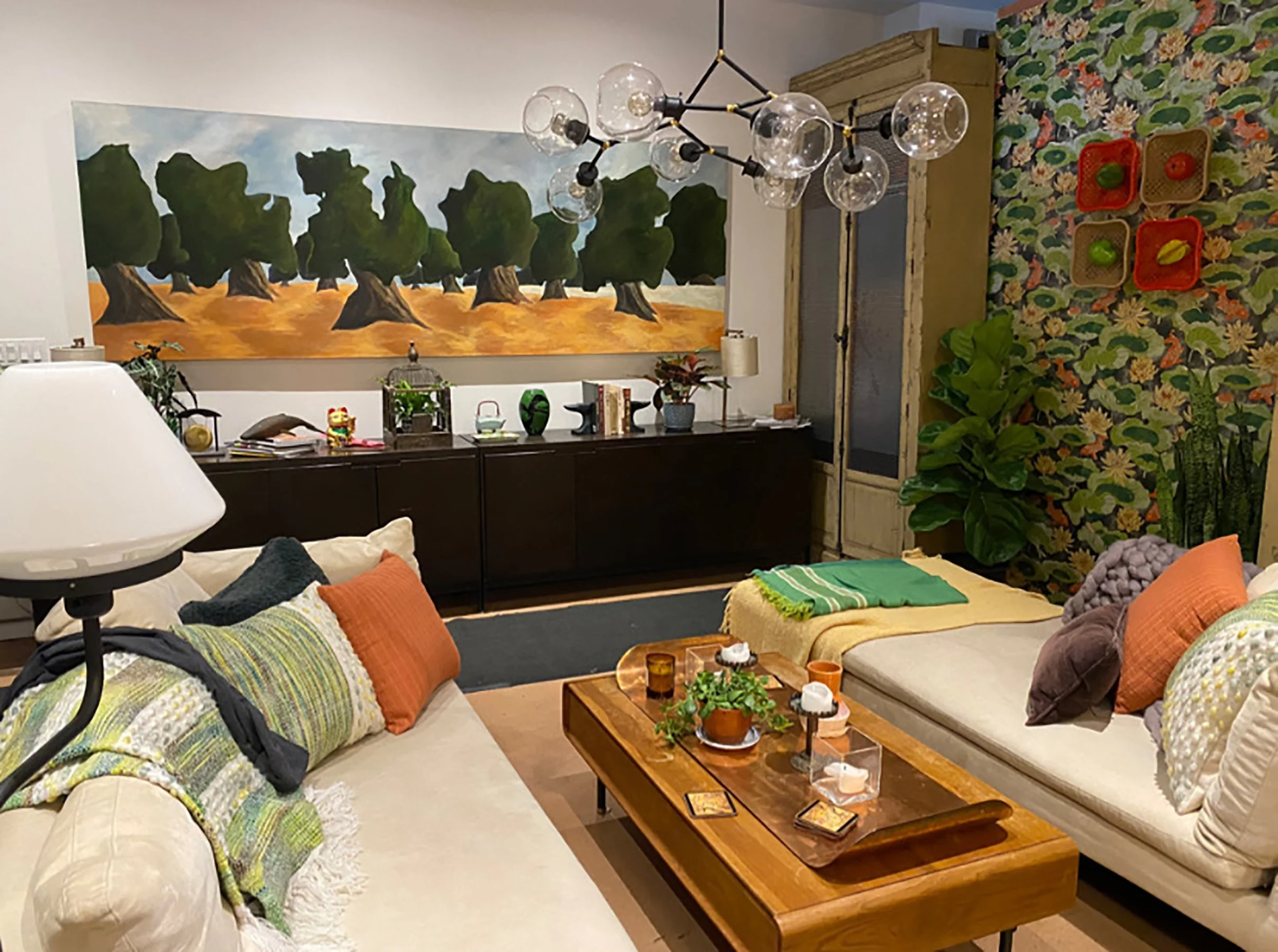  Image of Jayden’s Apartment Set from Hello (Again). Photo courtesy of Liz Bischof, 2021.  