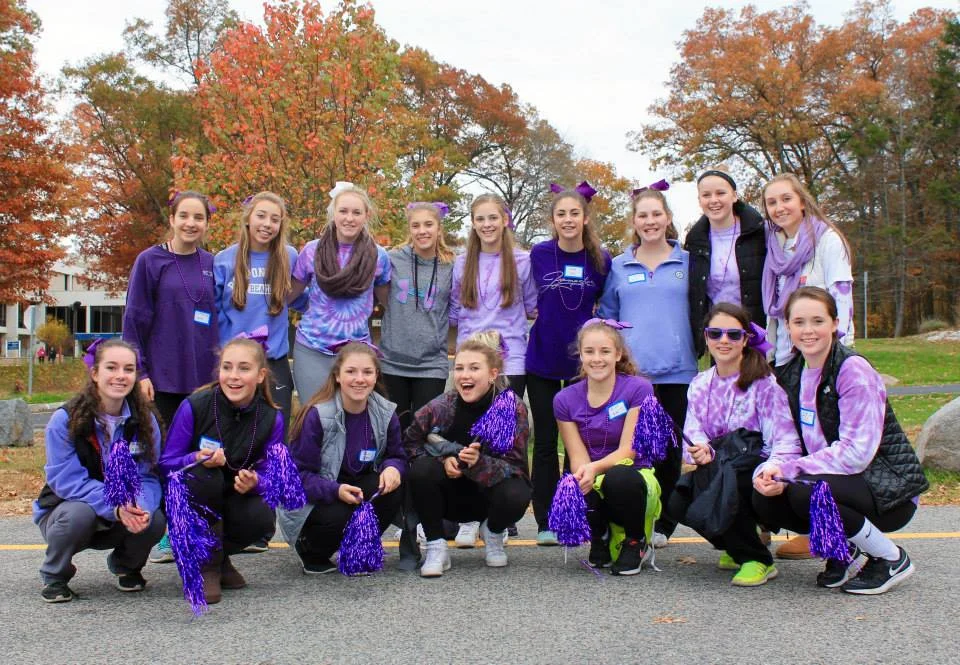 A special thank you to the Norwell High School Cheerleaders for volunteering their time each year to encourage our walkers!