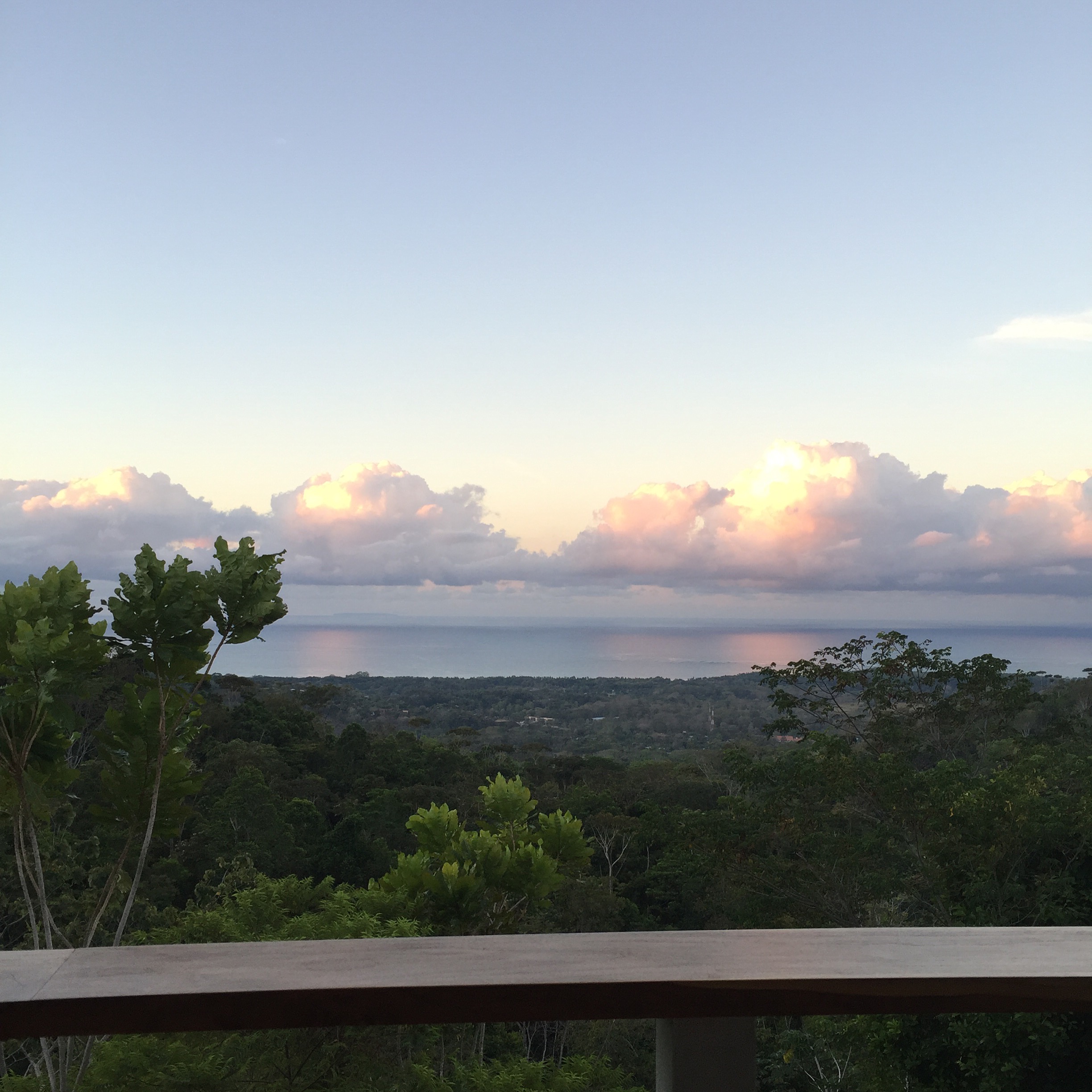 Our morning view in Costa Rica.
