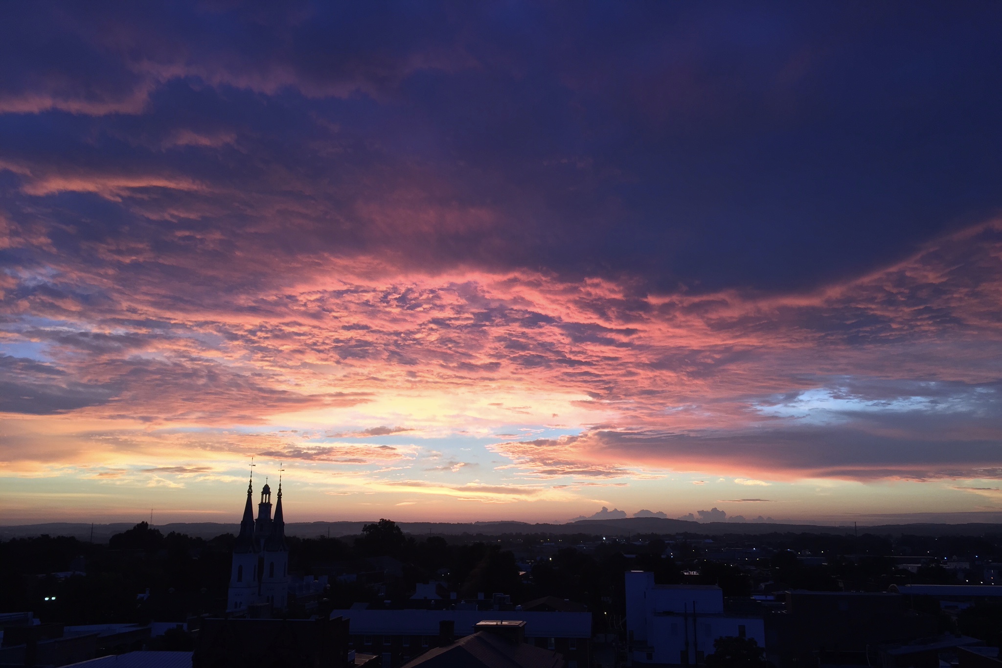 Sunrise on the roof. There is no better way to start the day.