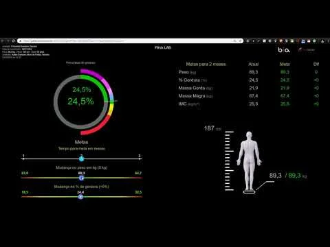 Como definir uma meta para o Cliente com a bioimpedância - Módulo Target