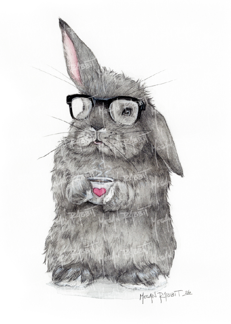 "little bunny kouhai: morning coffee". 2026. 