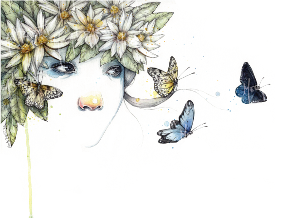 "butterfly hair IV”. 2023