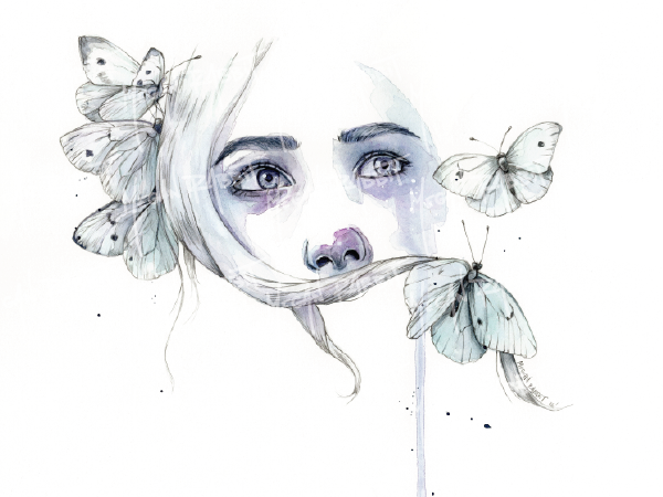 "butterfly hair V". 2026.