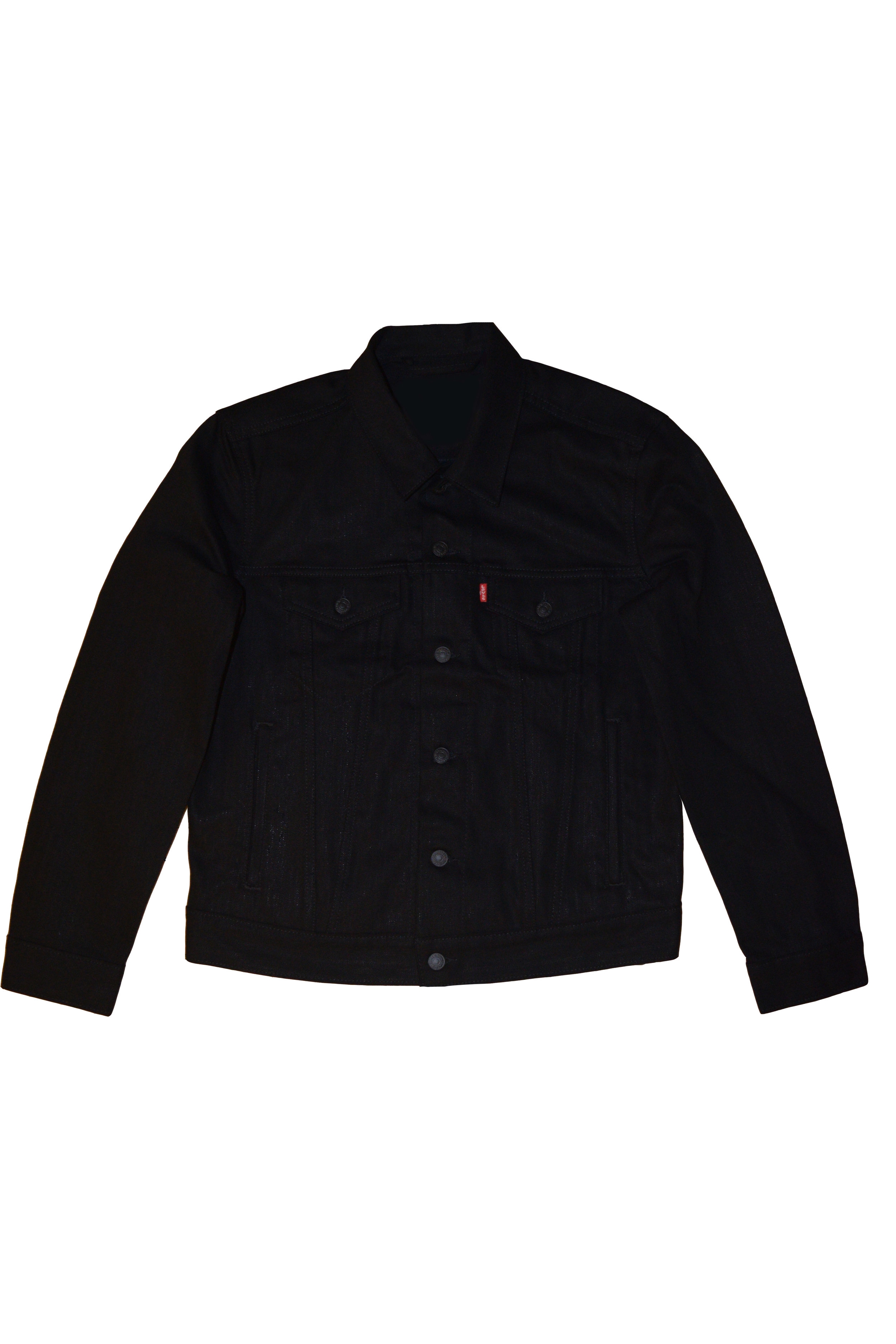 black waxed denim jacket
