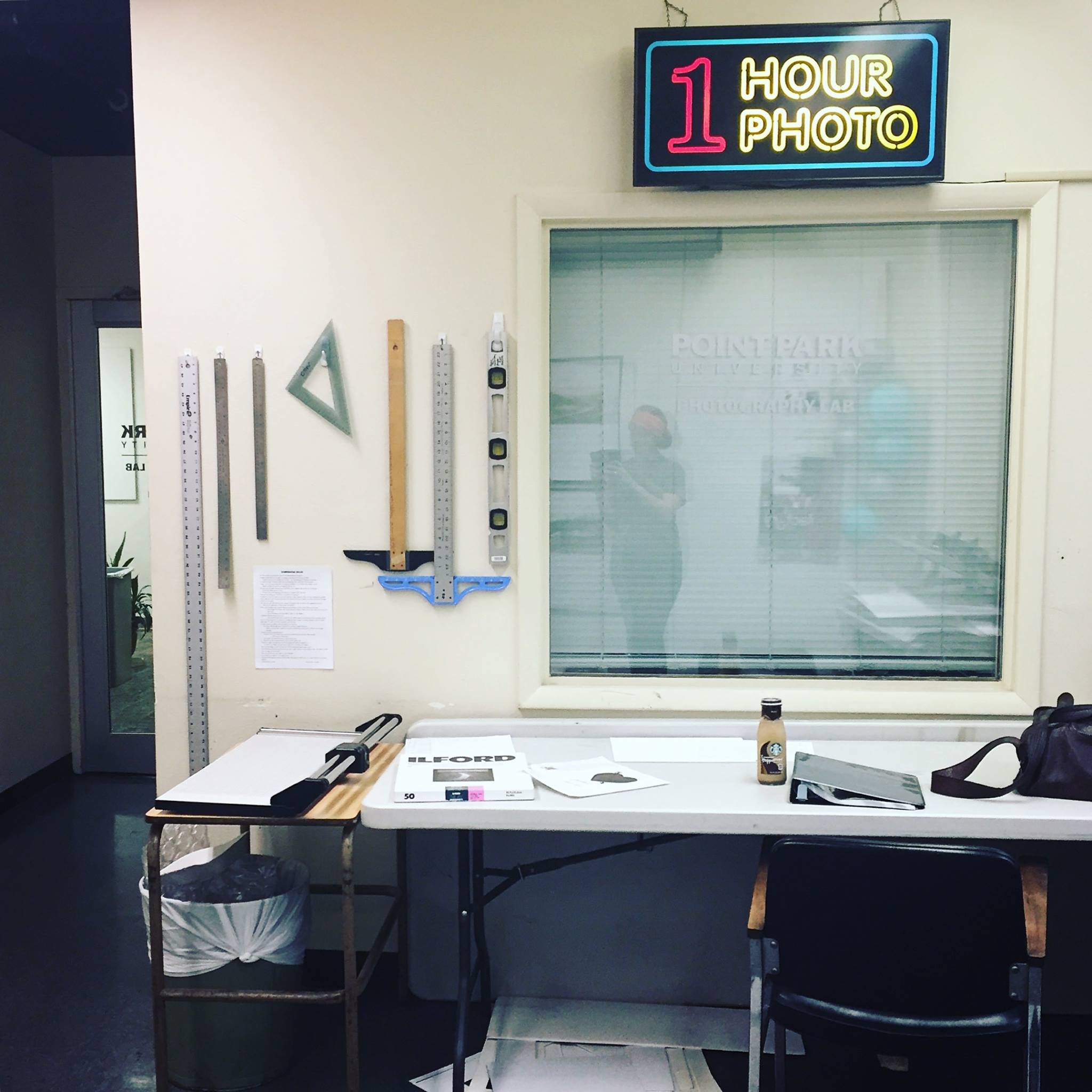 The newly decorated photography labs at Point Park