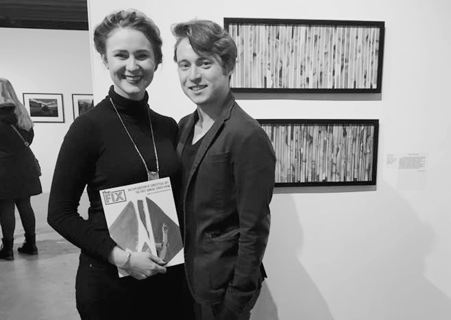 Me and Sean Eaton, the new Editor-in-Chief, with the catalogue at the first annual juried show