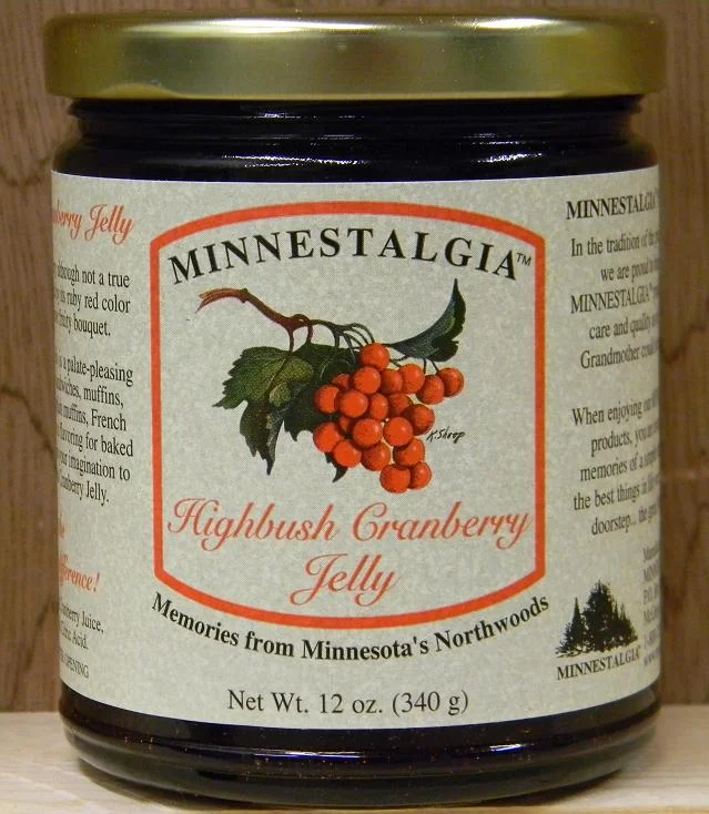 Wild Highbush Cranberry Jelly 12oz Jar — Minnestalgia