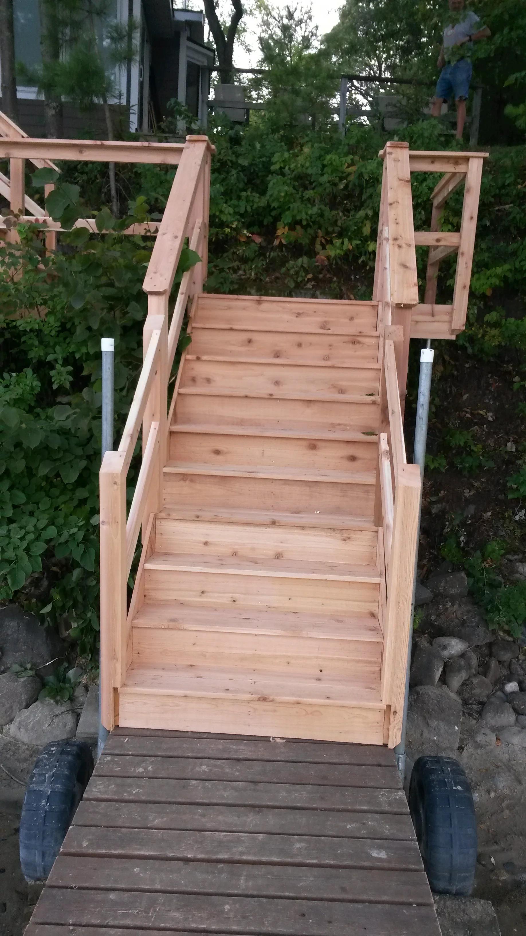 Custom Lake Steps