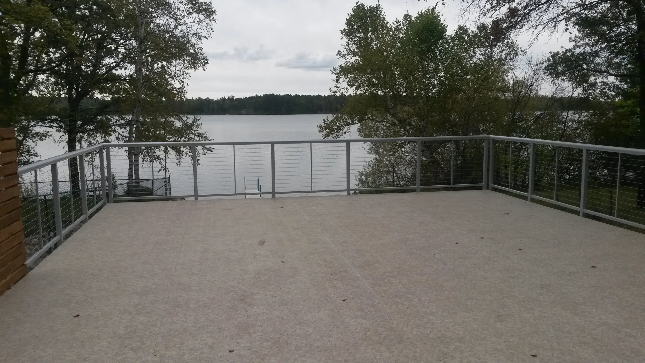 Long Lake Privacy Fence and Cable Rail
