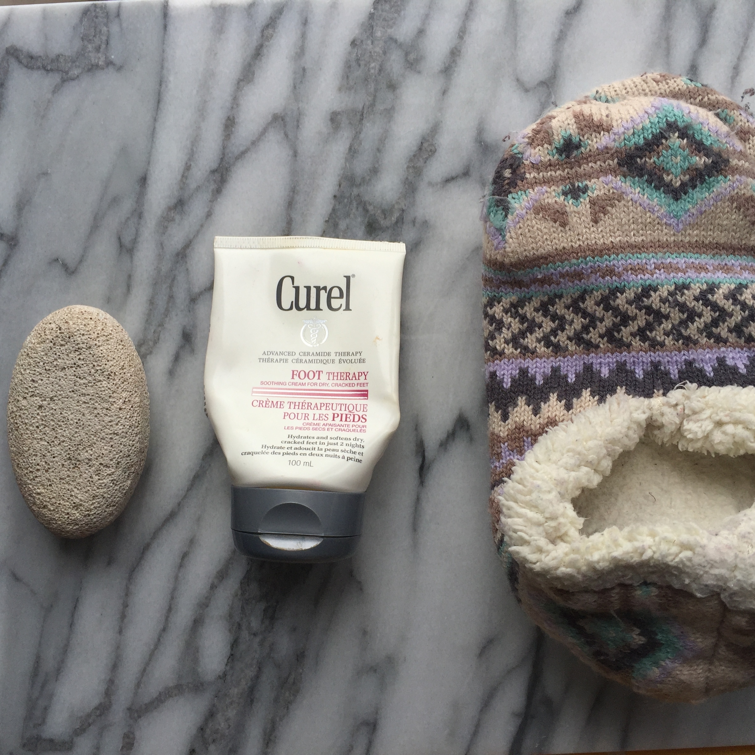 Caring for your Feet: Pumice Stone, foot cream and slippers