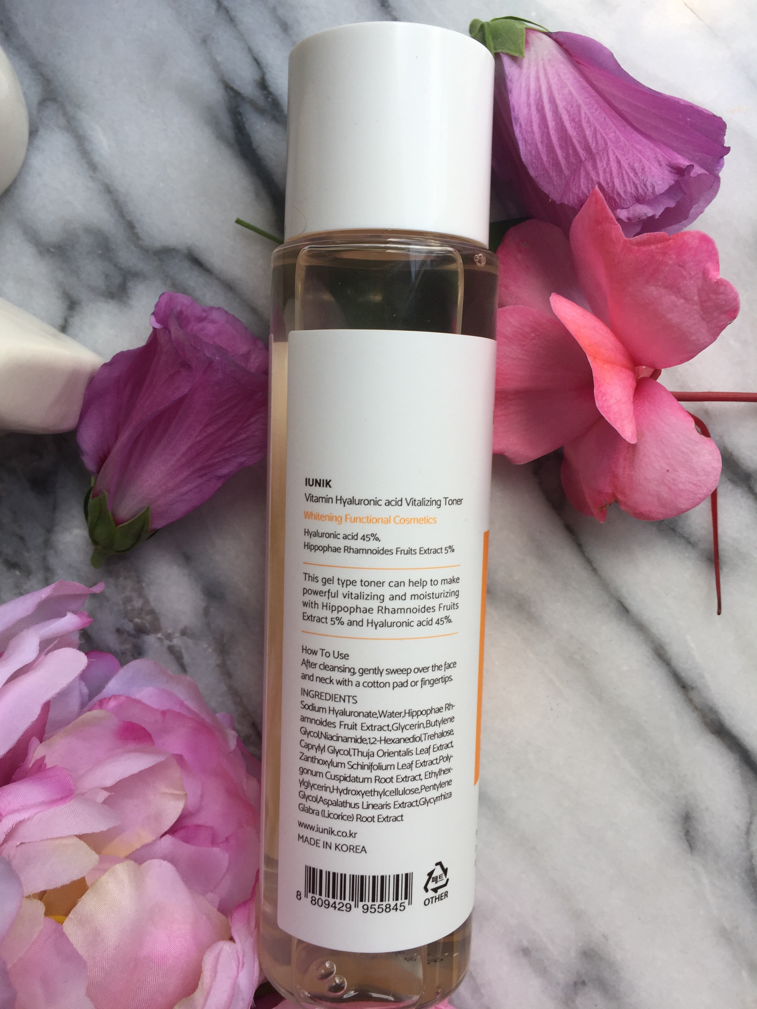 Skin Care Chronicles iUnik Vitamin Hyaluronic Acid Vitalizing Toner