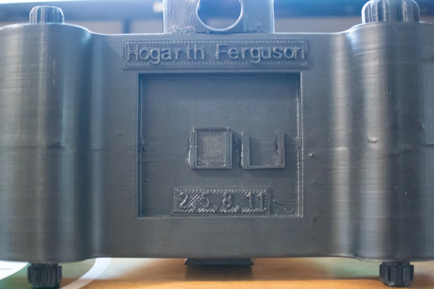Hogarth Ferguson printed on my camera