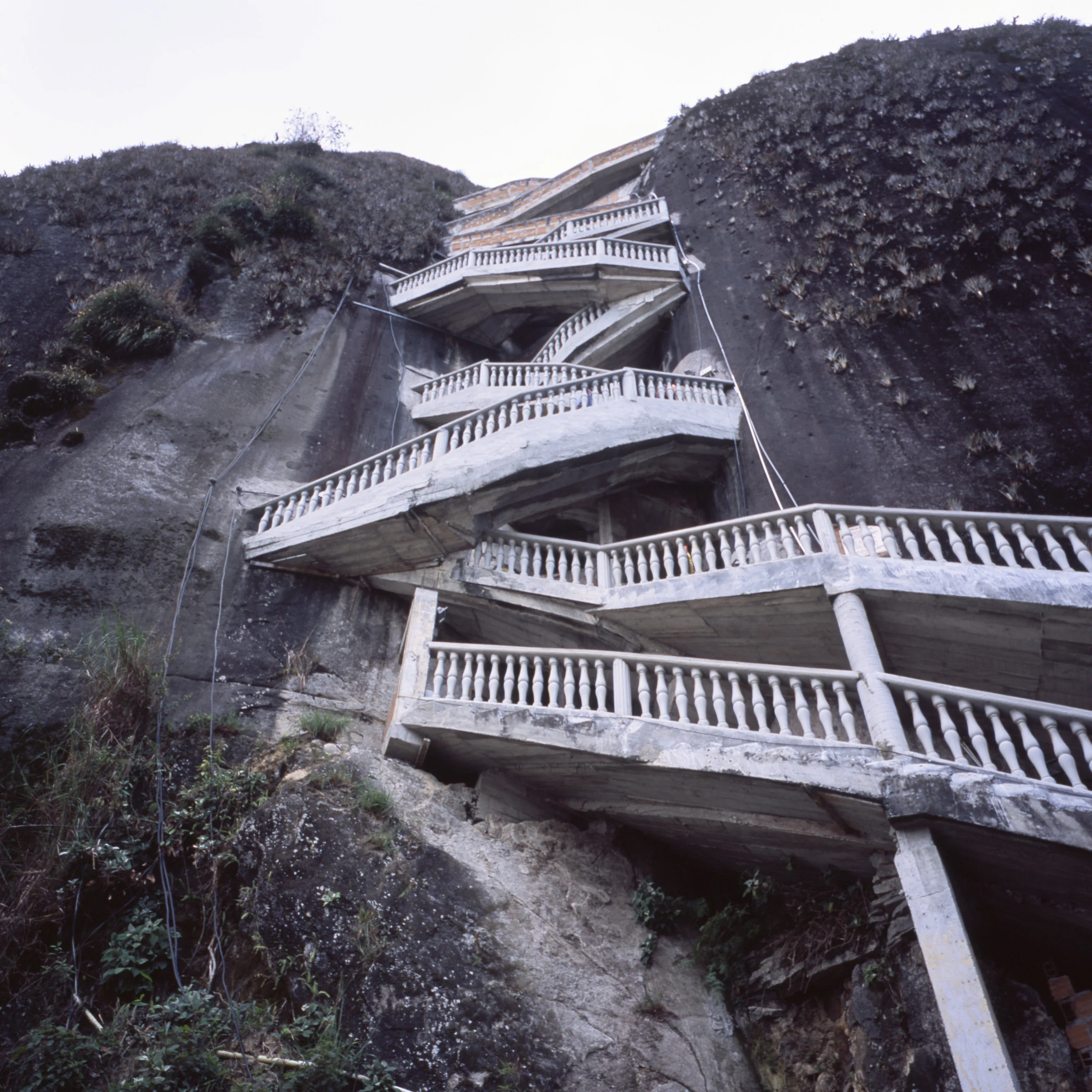 The way up the rock