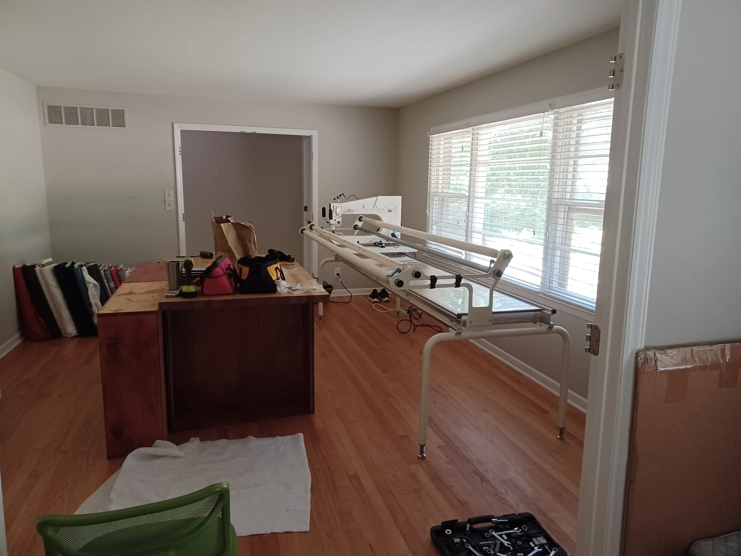 Early days in the new studio.