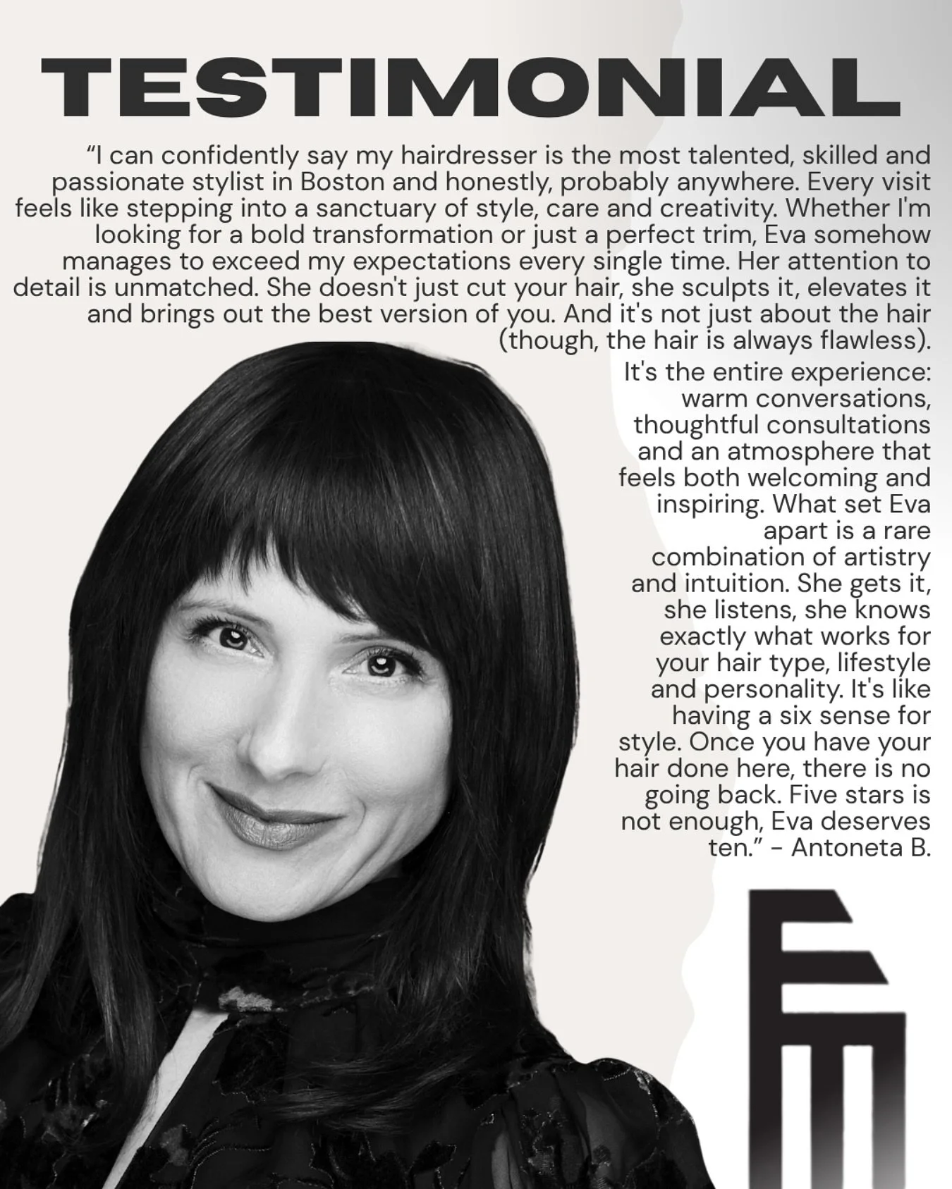 We’ve got everlasting love and appreciation for Eva 🤍 Her talent warrants endless positive praise and more! Follow the link in our bio to book with our talented salon co-owner.
Salon Eva Michelle
📍37 Newbury Street, Boston
#bostonhairsalon