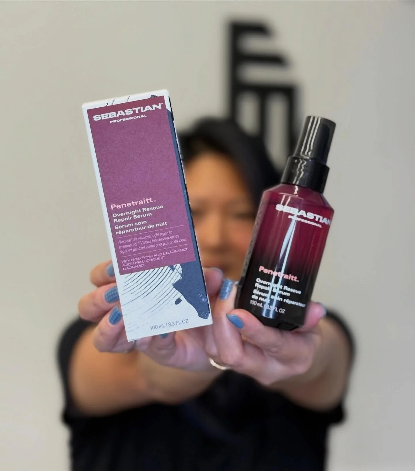 Favorite Product Series continues with our one and only @michellelee.styles ✨

Michelle&rsquo;s current fave is @sebastianpro_official Penetraitt Overnight Repair Serum. This serum penetrates your hair overnight by repairing the cuticle from the insi