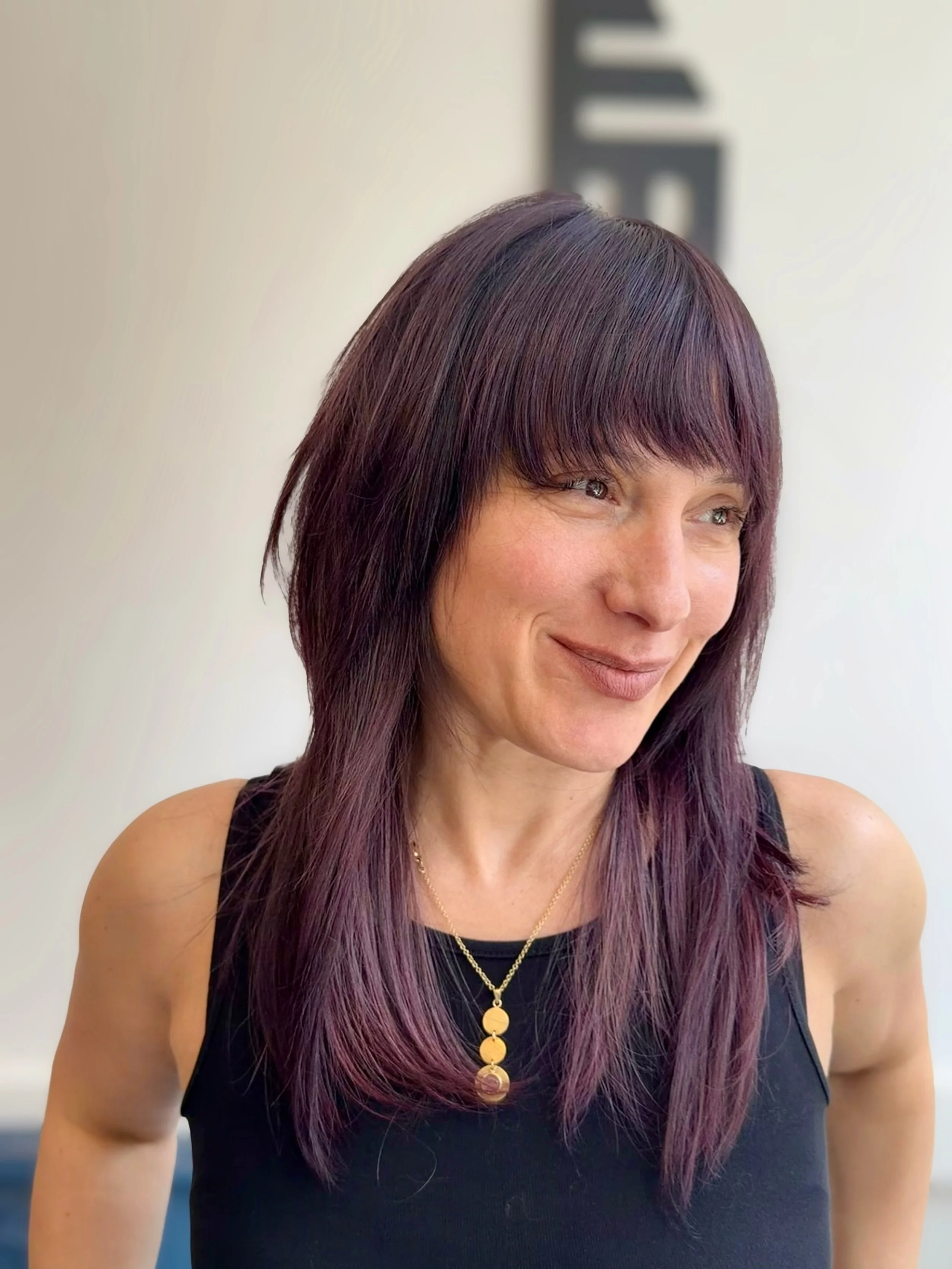 Tuesdays at Salon Eva Michelle 💜 Teamwork makes the dream work! Our beautiful @evamustafai refreshed her look with the help of Advanced Designer @joeyvhair and @hair.byjola. Show our team some love in the comments and let us know how many foils you 
