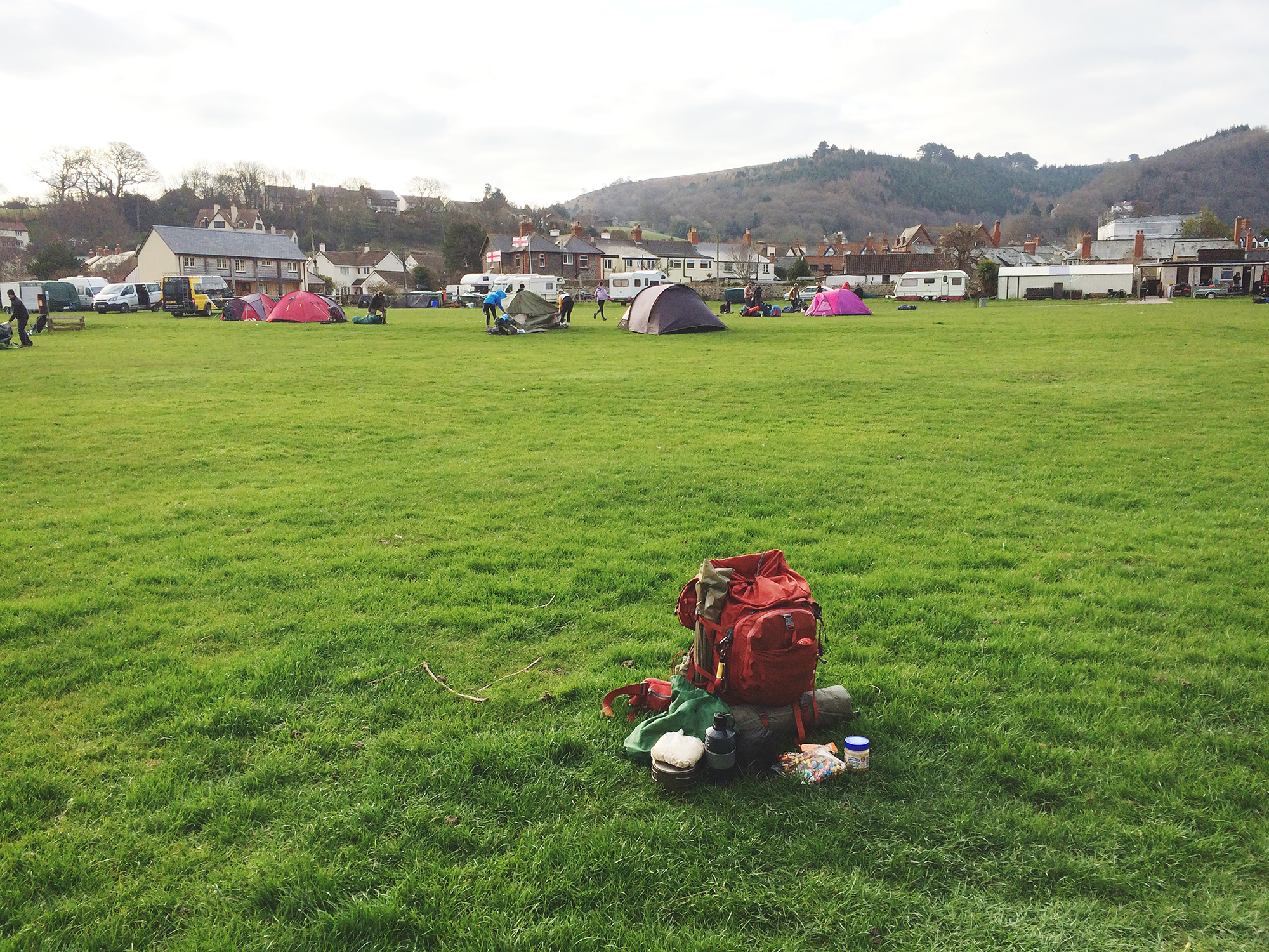 Sparkhayes Farm Camping Site. 