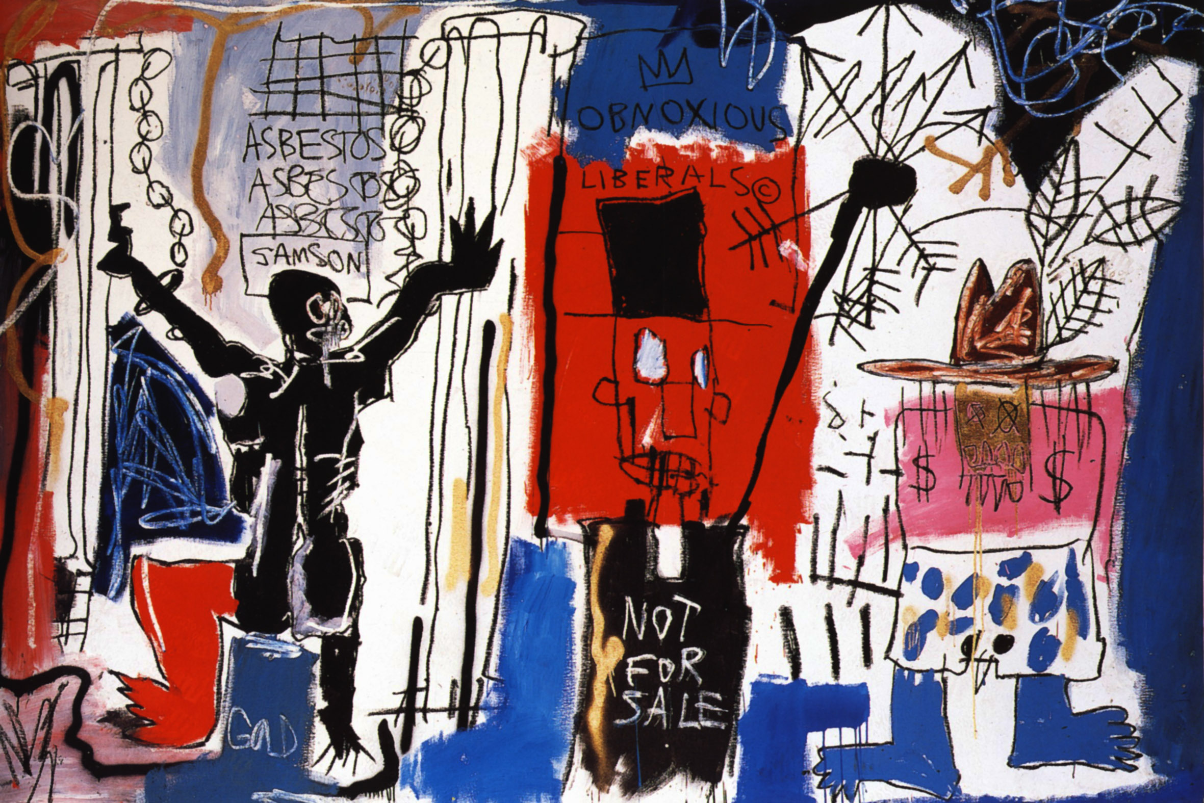 Jean-Michel Basquiat "Obnoxious Liberals"