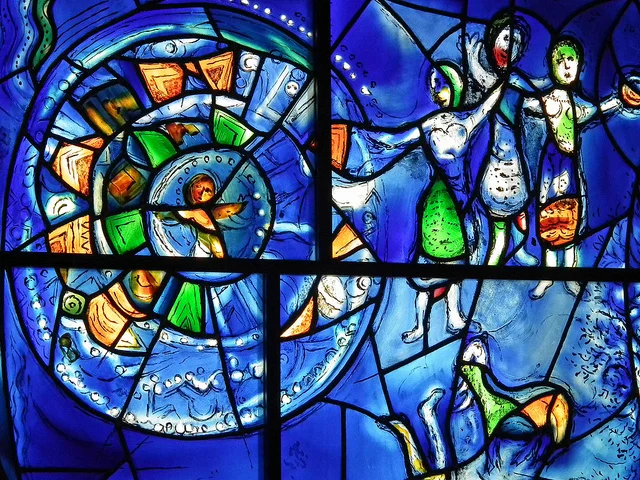 Marc Chagall (Stained-glass window detail)