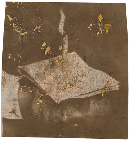 Matthew Brandt "Njena" (Salted paper print with her ear wax)