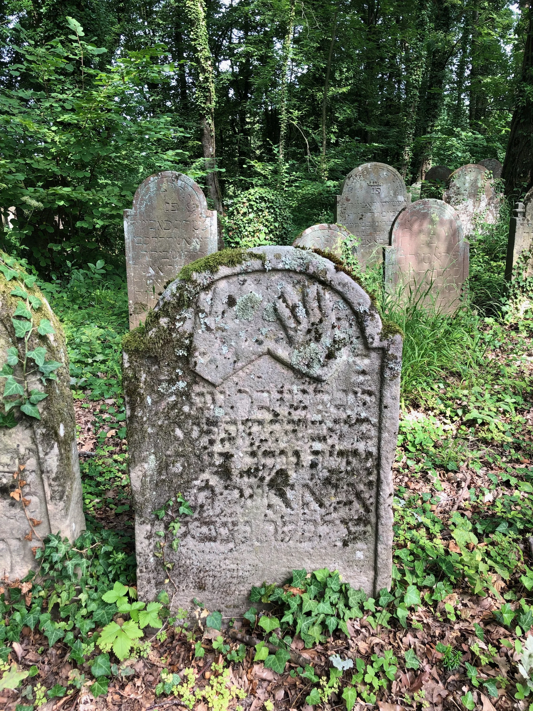 The grave of ancestor (and great-grandfather of Daniel Kahn) Lieberman ben Jona Kahn, jüdischer friedhof Kuppenheim.
