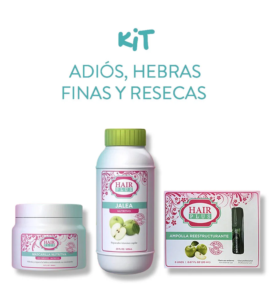 Mascarilla Nutritiva Jalea 16oz Ampolla Reestructurante 6 Unidades — HAIR PLUS USA