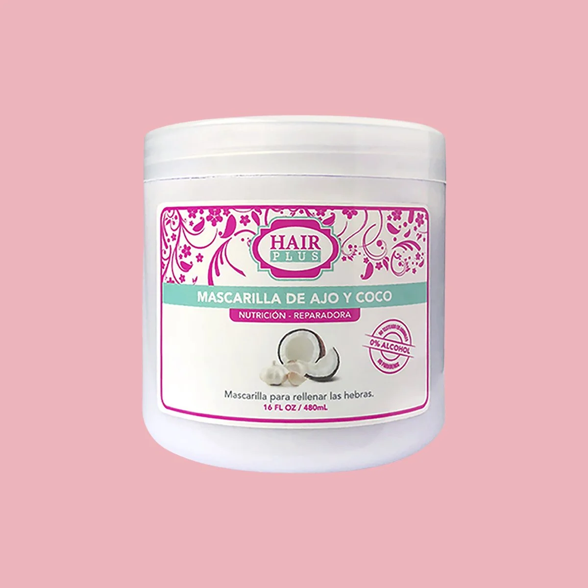 Jalea Shampoo AfroPlus 16oz Gel Rizador Aceite de Argán Mascarilla Ajo y Coco