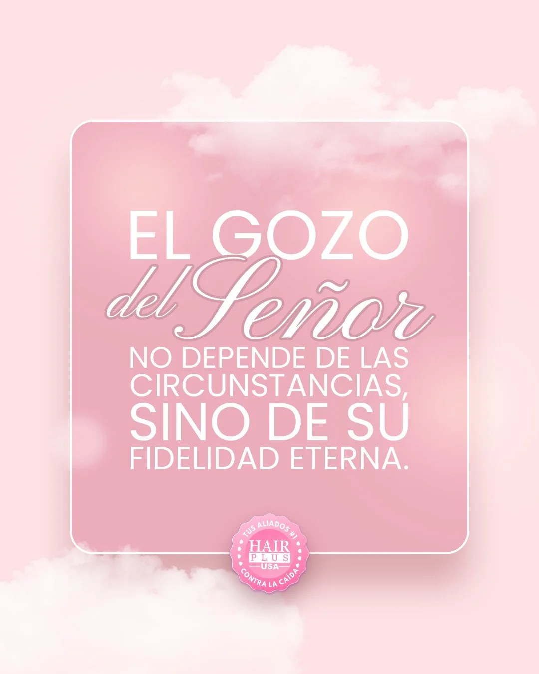 La verdadera alegr&iacute;a no se encuentra en lo temporal, sino en lo eterno.
Vive hoy con la mirada puesta en Aquel que no cambia.