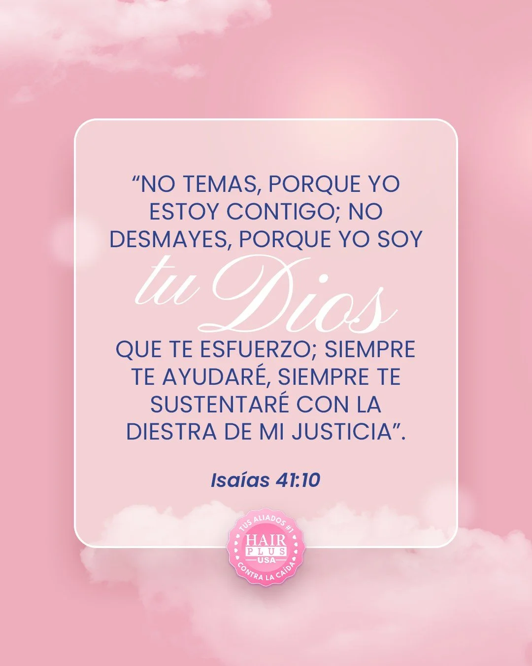 No temas, conf&iacute;a. &Eacute;l camina contigo, Dios te sostiene.