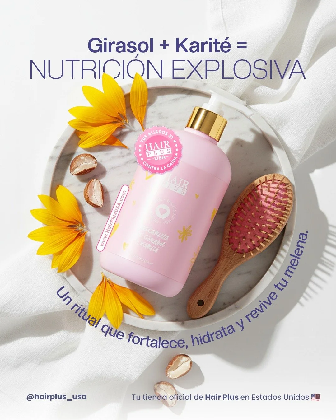 ✨ Girasol + Karit&eacute; = Nutrici&oacute;n explosiva para tu melena 🌻

Tu cabello tambi&eacute;n merece una dosis de energ&iacute;a y cuidado.

Esta f&oacute;rmula est&aacute; pensada para revivir hebras secas, devolver la hidrataci&oacute;n profu