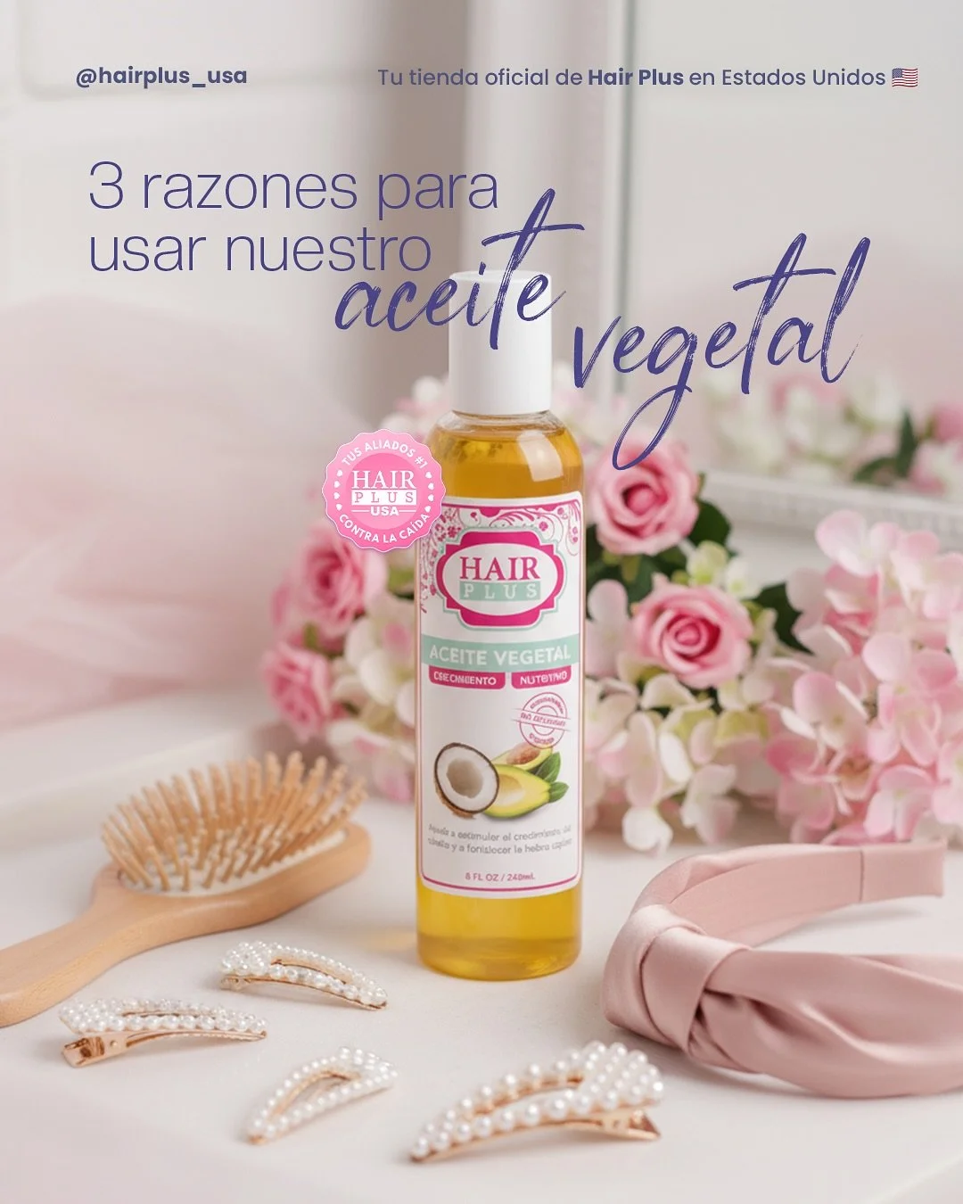 INCLUYE NUESTRO ACEITE EN TU RUTINA SI QUIERES UNAS HEBRAS SALUDABLES 😱😱

Si eres fan&aacute;tica de aplicarte tratamientos en tus hebras para hidratarlas y mantenerlas con mucho brillo, &iexcl;amar&aacute;s nuestro aceite de aguacate y coco! 🥰

A