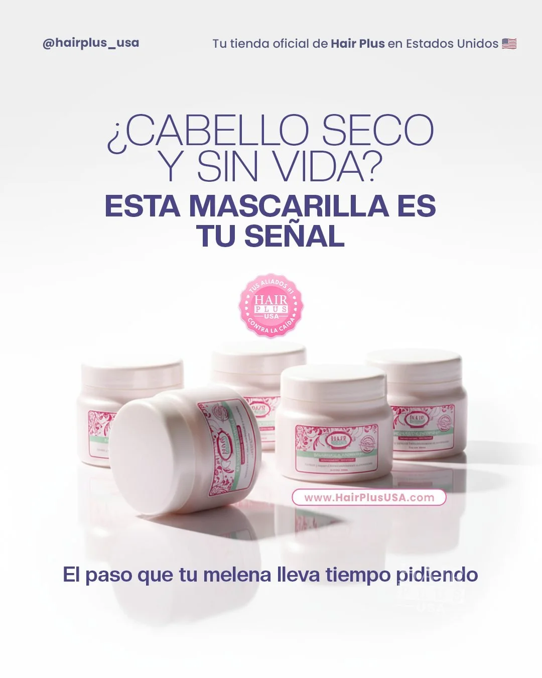 ✨ Cuando tu cabello luce bien, t&uacute; tambi&eacute;n te sientes invencible.

La Mascarilla Nutritiva Hair Plus no solo transforma tus hebras, tambi&eacute;n transforma la forma en que te miras al espejo.

Su mezcla de cacao y romero trabaja desde 