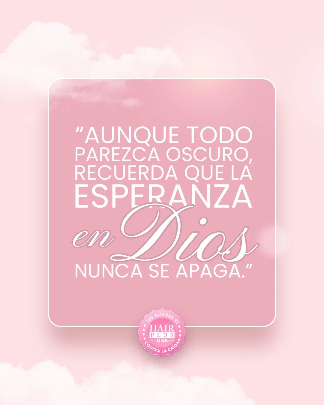 La esperanza no es optimismo ciego, es una luz que se enciende en el alma cuando decides creerle a Dios.