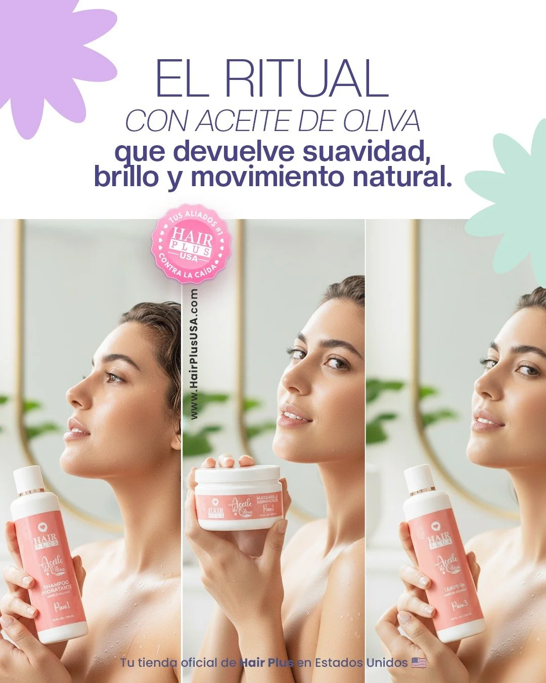 Nuestro Kit Hidratante de Aceite de Oliva, combina hidrataci&oacute;n profunda, nutrici&oacute;n intensa y una textura cremosa irresistible.

Desde el primer uso, tu melena se siente m&aacute;s suave, brillante y flexible.

✅ Nutre desde la ra&iacute
