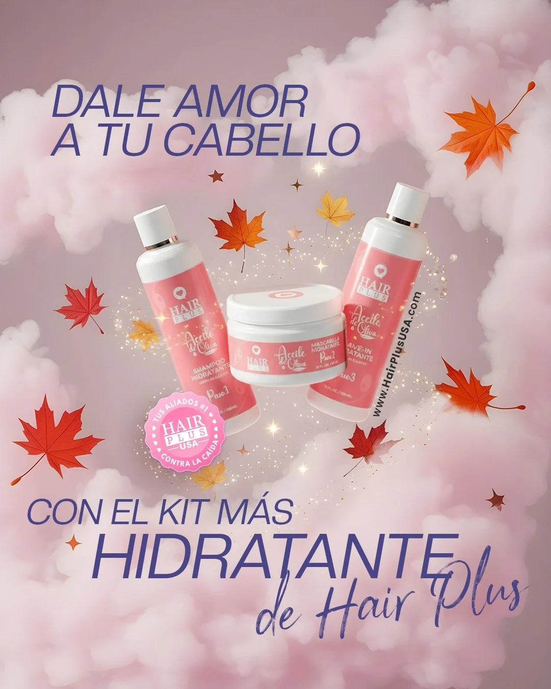El Kit Hidratante con Aceite de Oliva nutre desde la ra&iacute;z, restaura el brillo y devuelve la suavidad que tu melena estaba pidiendo 💆🏻&zwj;♀️

🌸 Textura cremosa
🌸 Hidrataci&oacute;n profunda
🌸 Resultados desde el primer uso

Adem&aacute;s,