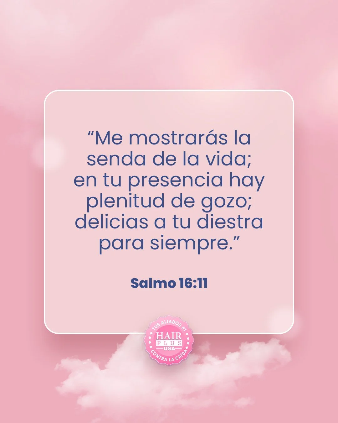 En la presencia de Dios no hay vac&iacute;o ni duda, solo plenitud de gozo.

Haz de Su presencia tu lugar favorito.