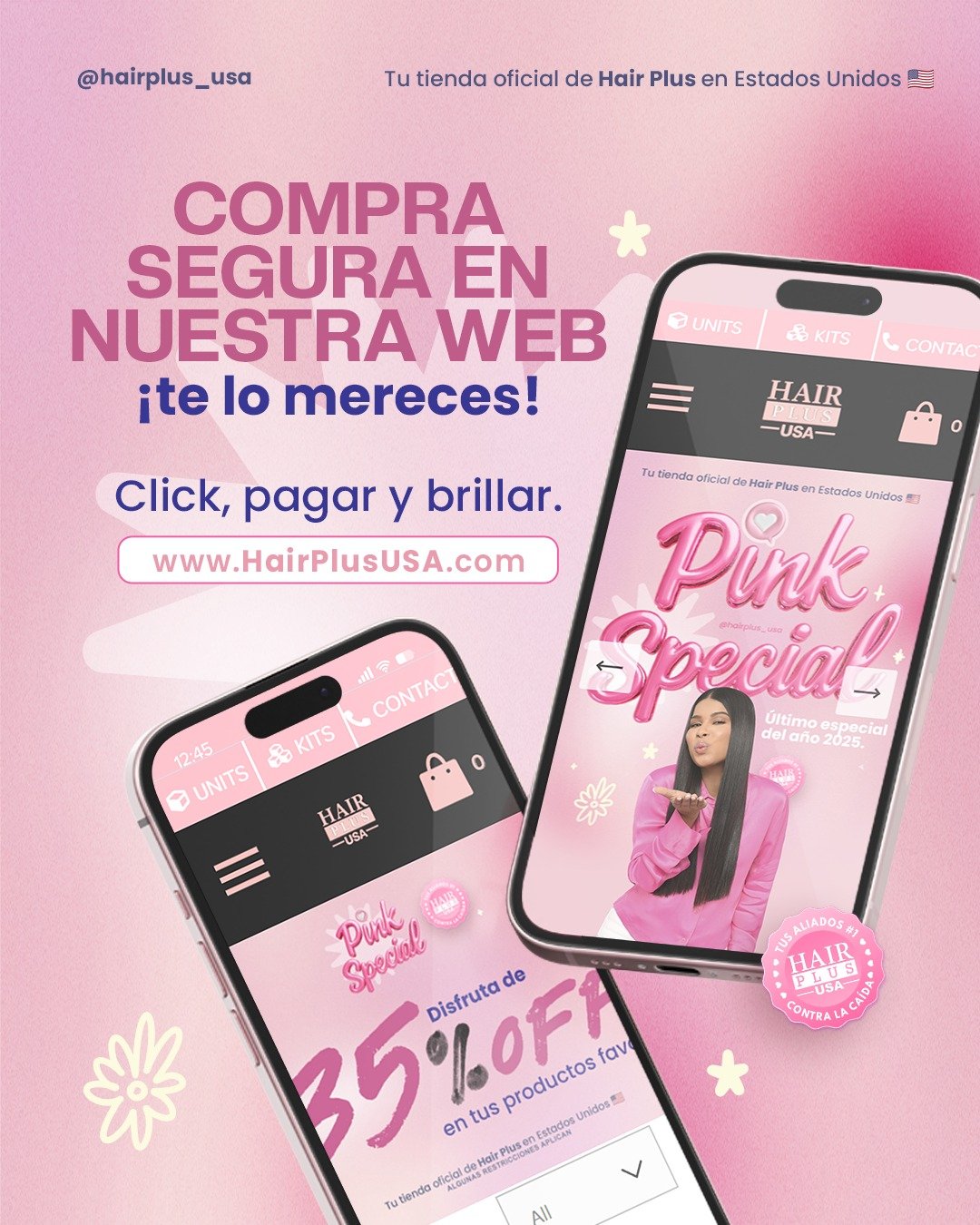✨ Pink Special ya est&aacute; activo ✨
Este a&ntilde;o nos regalamos confianza, brillo y una rutina que de verdad funciona 💕

Cuando compras directamente en nuestra web:
✅ Recibes tus productos 100% originales
✅ Compra r&aacute;pida y pago seguro
✅ 