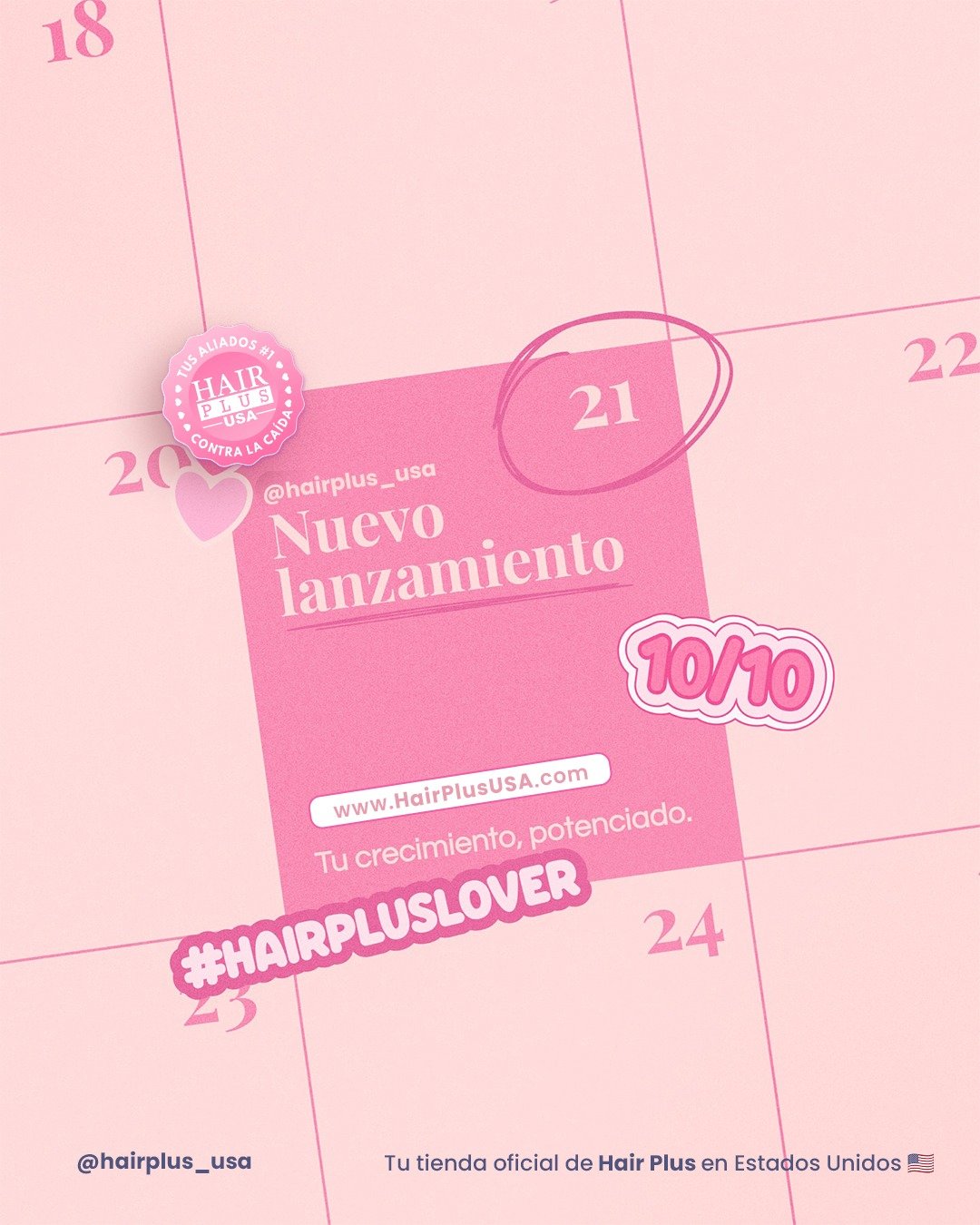 Tu pr&oacute;ximo favorito est&aacute; a punto de llegar&hellip; 💗✨

#HairPlusUSA #CrecimientoCapilar