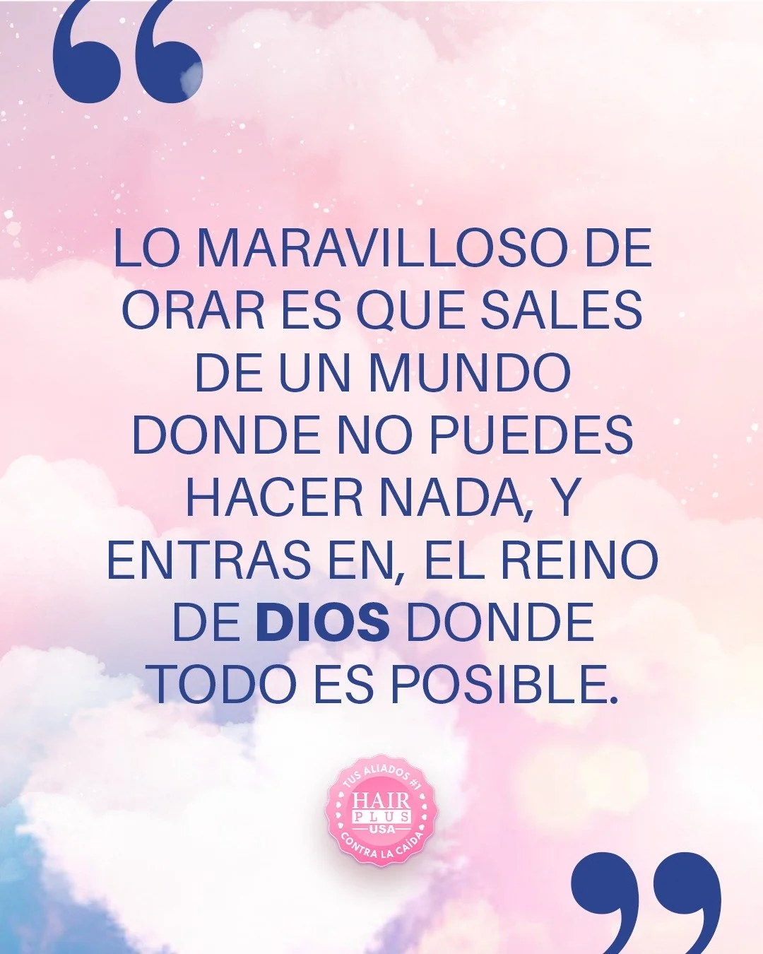 De eso se trata la oraci&oacute;n y la fe, de dejar que sea con  mis fuerzas y que sea con la gracia de Dios.