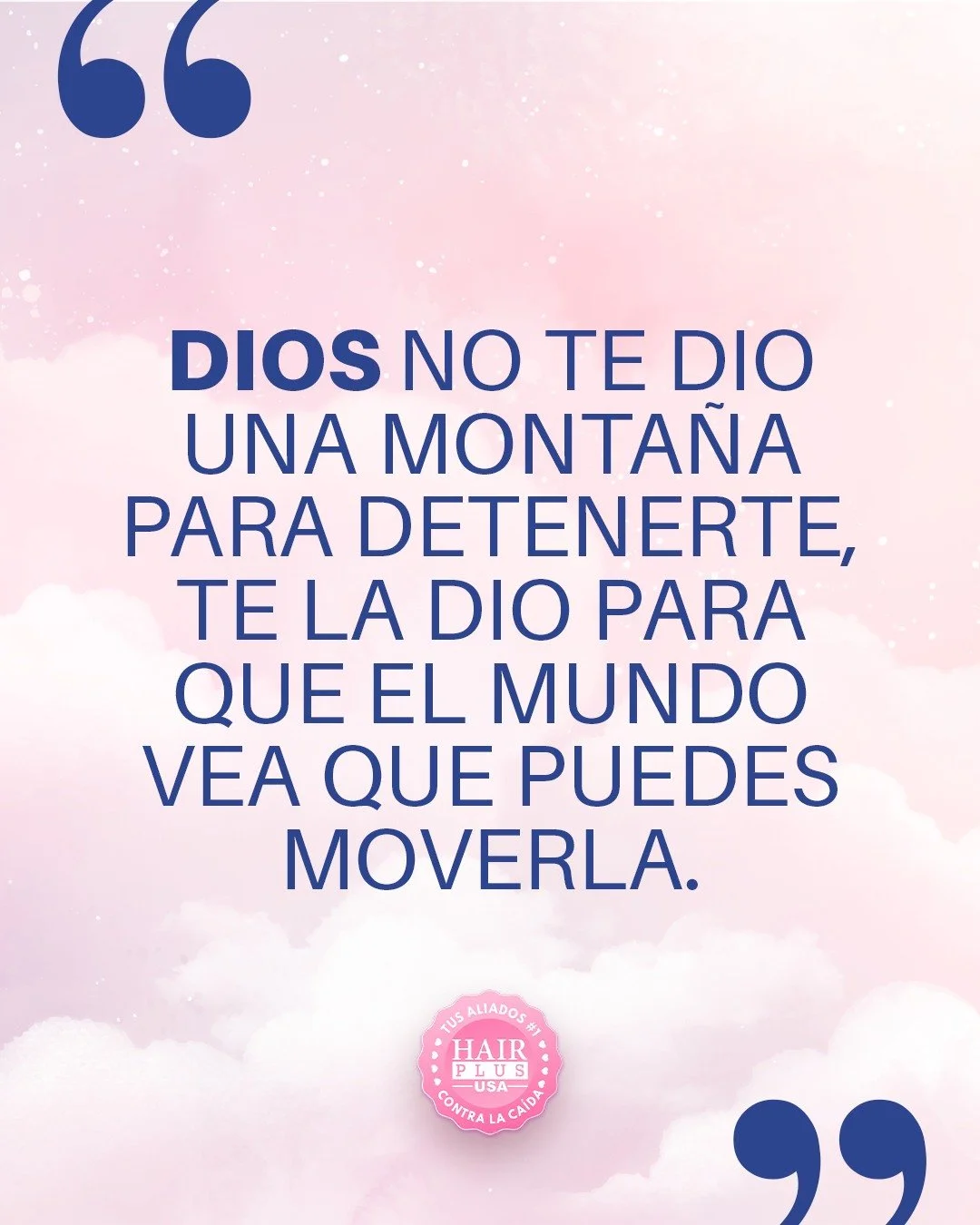 Que la grandeza de Dios sea glorificada en cada logro, en cada victoria y en cada cima conquistada.